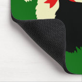 Schottische Terrier/Terrier Silhouette, Insel grün Mousepad (Ecke)