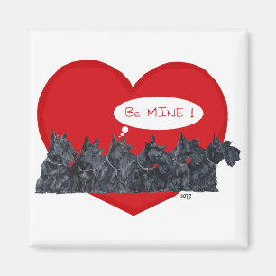 Schottische Terrier Valentinstag Magnet