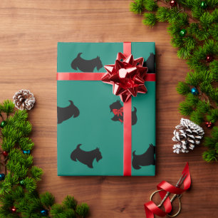 Schottische Terrier-Weihnachtspapier Geschenkpapier