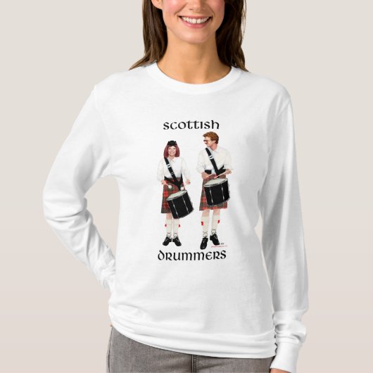Schottische Trommler T-Shirt (Vorderseite)