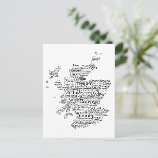 Schottische Umgangskarte Postkarte (Stehend Vorderseite)