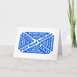 Schottische Umgangssprache und Phrasen Karte