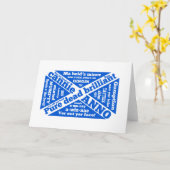 Schottische Umgangssprache und Phrasen Karte (Gelbe Blume)