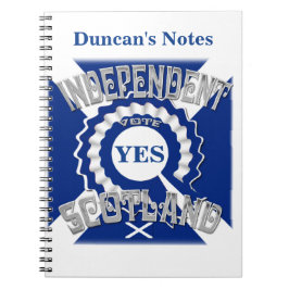 Schottische Unabhängigkeit Notizblock