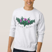 Schottische Unabhängigkeit Saor Distel-Kunst alba Sweatshirt (Vorderseite)