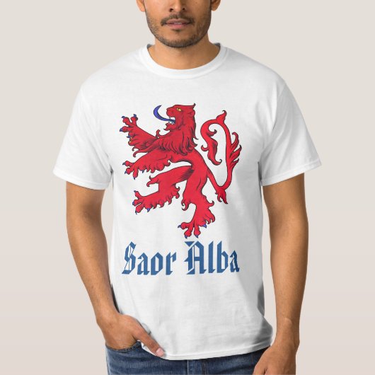 Schottische Unabhängigkeit Saor roter Löwe alba T-Shirt (Vorderseite)