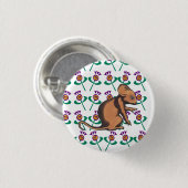 Schottische Unabhängigkeit Timorous Beastie Button (Vorne & Hinten)