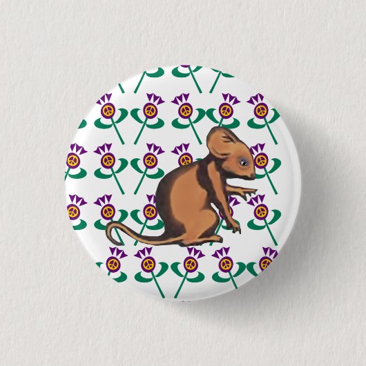 Schottische Unabhängigkeit Timorous Beastie Button (Vorderseite)