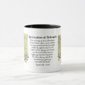 Schottische Unabhängigkeits-Erklärung von Arbroath Tasse (Zentrum)