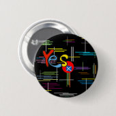 Schottische Unabhängigkeits-helle Linien Button (Vorne & Hinten)
