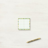 Schottische und blumengrün und gelb Niedlich Post-it Klebezettel (Auf Schreibtisch)