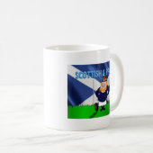 Schottische und stolze Rugby-Tasse Kaffeetasse (VorderseiteRechts)