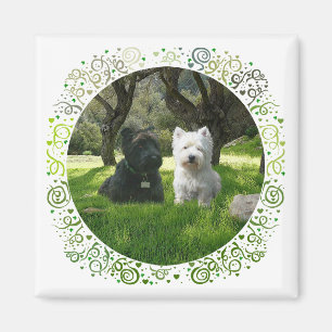 Schottische und West Highland Terrier Greenwood Magnet