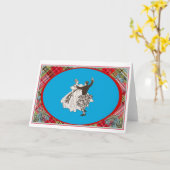 Schottische Volkstanz-Gruß-Karte Karte (Gelbe Blume)