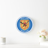 Schottische Wappen-Circle-Shape Runde Wanduhr (Zuhause)