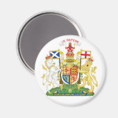 Schottische Wappen Magnet (Vorderseite/Rückseite)