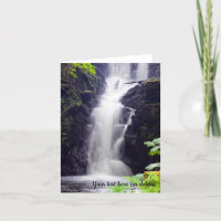 Schottische Wasserfall-Grußkarte