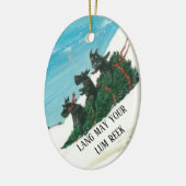 schottische Weihnachtsdekoration Keramik Ornament (Links)