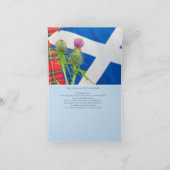 Schottische Weihnachtskarte Dankeskarte (Innenseite)