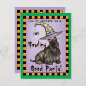 Schottische Witwe Einladung (Vorne/Hinten)