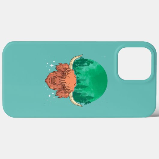 Schottischer Bauer Rinderzuchtwald Case-Mate iPhone Hülle (Rückseite (Horizontal))
