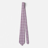 Schottischer Blush Heather Karo Tartan Krawatte (Vorderseite)