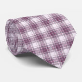 Schottischer Blush Heather Karo Tartan Krawatte (Gerollt)
