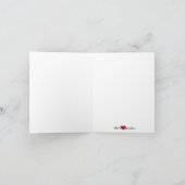 Schottischer Braut u. Bräutigam Kilt Hochzeit Dankeskarte (Innenseite)