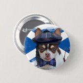 Schottischer Chihuahuahundeknopf Button (Vorne & Hinten)