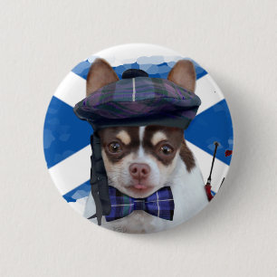 Schottischer Chihuahuahundeknopf Button