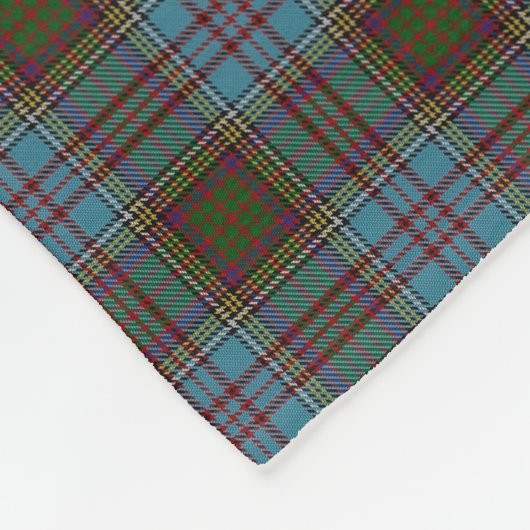 Schottischer Clan-Anderson-KlassikerTartan Fleecedecke (Ecke)