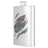 Schottischer Clan-AndersonTartan Flachmann (Links)