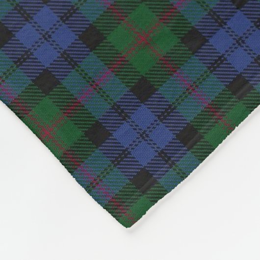Schottischer Clan-Baird-KlassikerTartan Fleecedecke (Ecke)