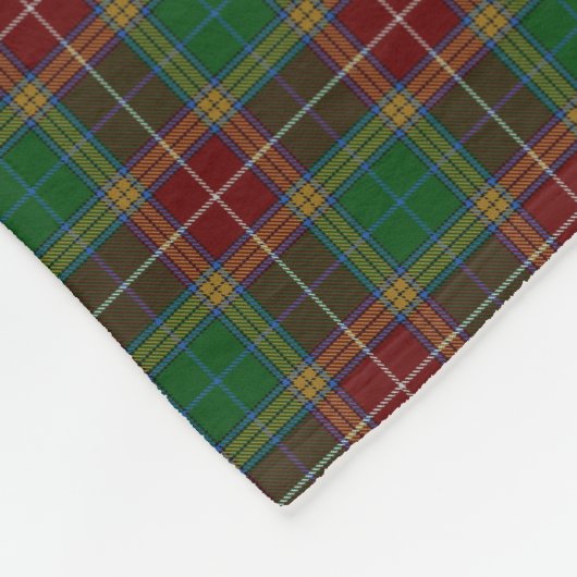 Schottischer Clan-Baxter-KlassikerTartan Fleecedecke (Ecke)