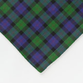Schottischer Clan-Blair-KlassikerTartan Fleecedecke (Ecke)