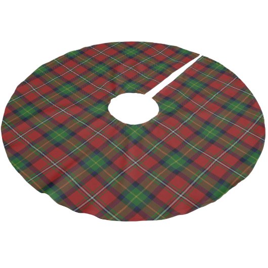 Schottischer Clan Boyd Tartan Polyester Weihnachtsbaumdecke (Schrägansicht)