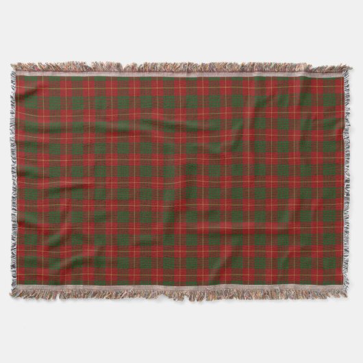 Schottischer Clan Cameron roter und grüner Tartan Decke (Vorderseite)