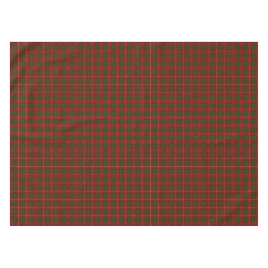 Schottischer Clan Cameron roter und grüner Tartan Tischdecke (Vorderseite (Horizontal))