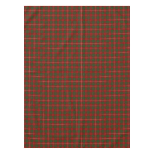 Schottischer Clan Cameron roter und grüner Tartan Tischdecke (Vorderseite)