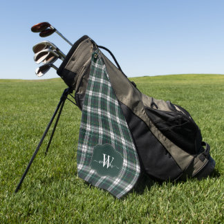 Schottischer Clan Campbell Kleid Tartan Monogramm Golfhandtuch