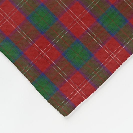 Schottischer Clan Chisholm KlassikerTartan Fleecedecke (Ecke)