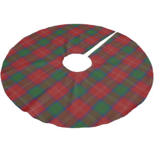 Schottischer Clan Chisholm Tartan Polyester Weihnachtsbaumdecke