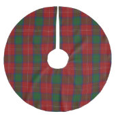 Schottischer Clan Chisholm Tartan Polyester Weihnachtsbaumdecke (Vorderseite)