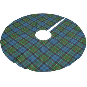 Schottischer Clan Colquhoun Tartan Polyester Weihnachtsbaumdecke