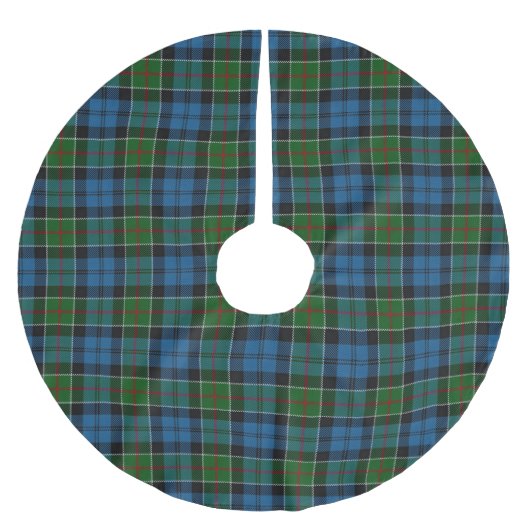 Schottischer Clan Colquhoun Tartan Polyester Weihnachtsbaumdecke (Vorderseite)