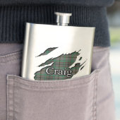 Schottischer Clan-CraigTartan Flachmann (Beispiel)