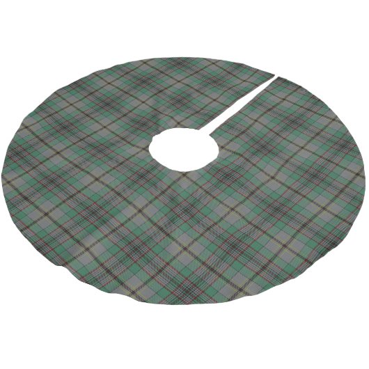Schottischer Clan-CraigTartan Polyester Weihnachtsbaumdecke (Schrägansicht)