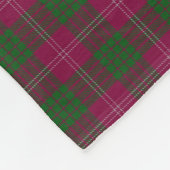 Schottischer Clan-Crawford-KlassikerTartan Fleecedecke (Ecke)