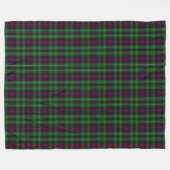 Schottischer Clan Cunningham klassischer Tartan Fleecedecke (Vorderseite (Horizontal))
