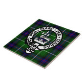 Schottischer Clan-DonaldTartan und -Wappen Fliese (Seite)